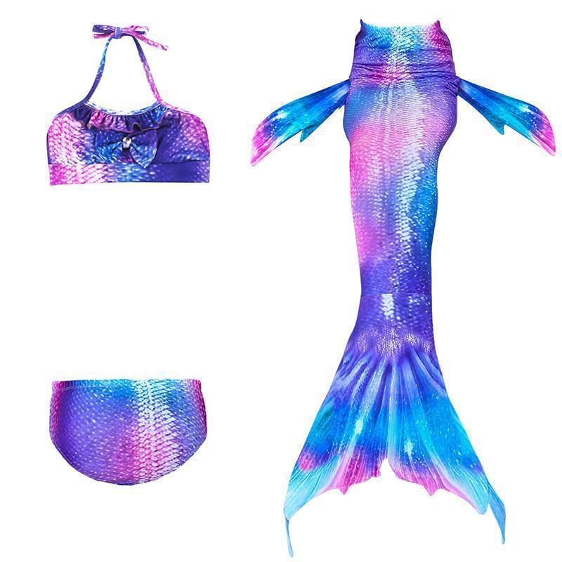Mermaid Swim Set Three-Piece Soft Breathable Fabric