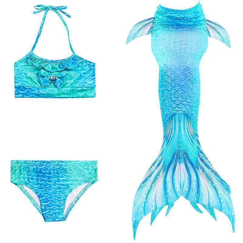 Mermaid Swim Set Three-Piece Soft Breathable Fabric