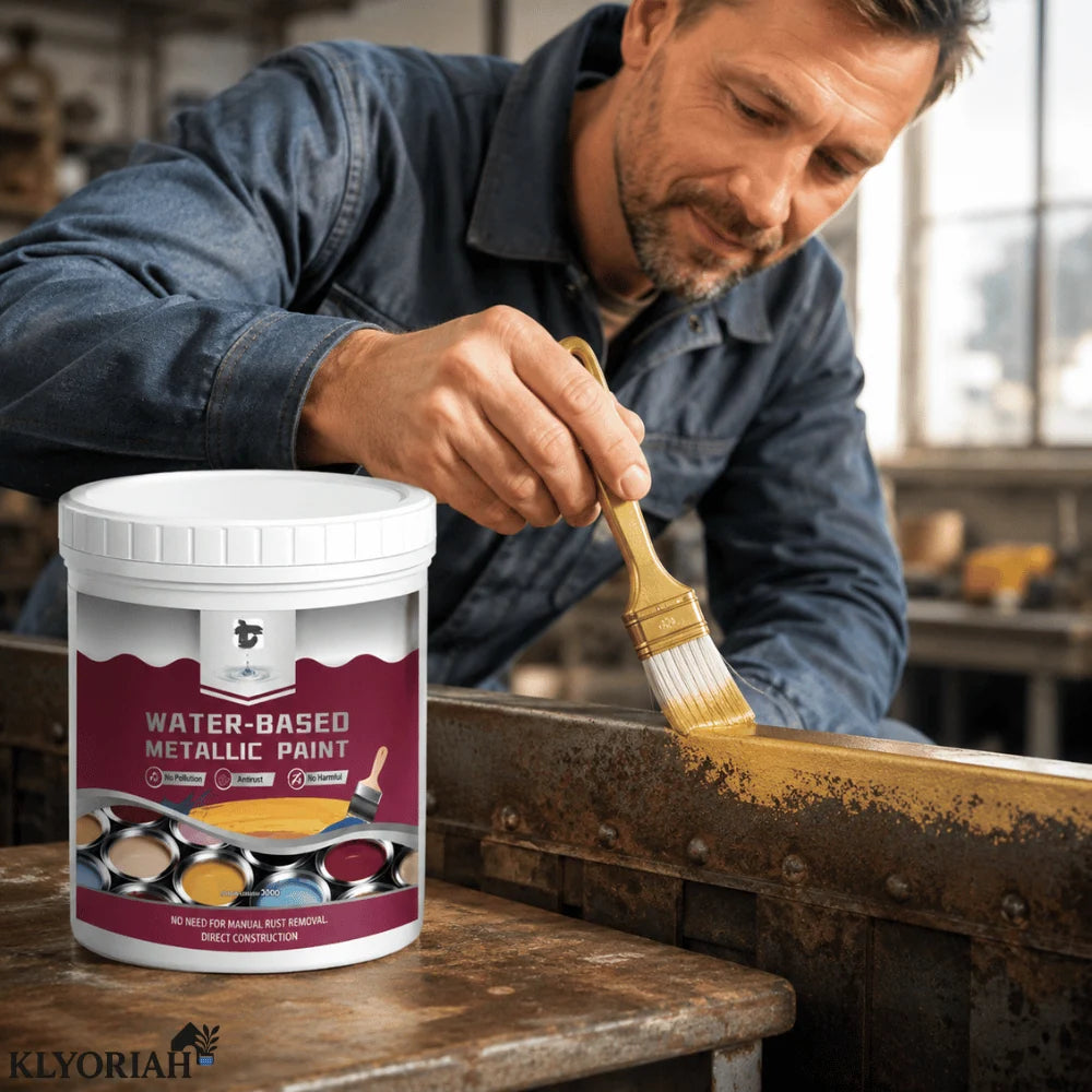 Metal Paint Rust-Converting Metallic Finish UV-Resistant