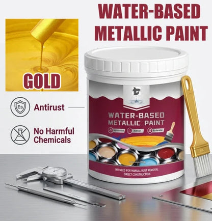 Metal Paint Rust-Converting Metallic Finish UV-Resistant