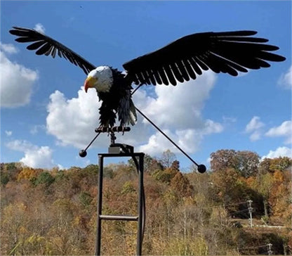 Metal Twirling Wind Spinner for Garden with Ground Stake – Weather-Resistant Ornament