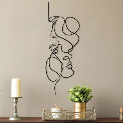 Metal Wall Art Minimalist 3D Line