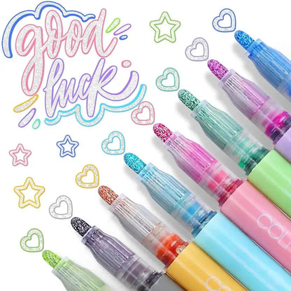 Metallic Marker Set Shimmering Multi-Surface Non-Toxic