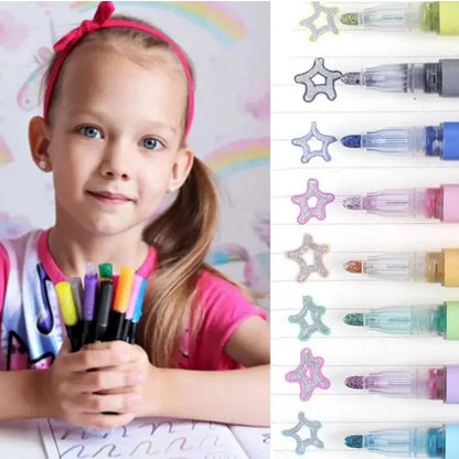 Metallic Marker Set Shimmering Multi-Surface Non-Toxic