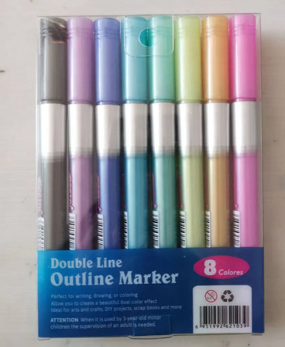 Metallic Marker Set Shimmering Multi-Surface Non-Toxic
