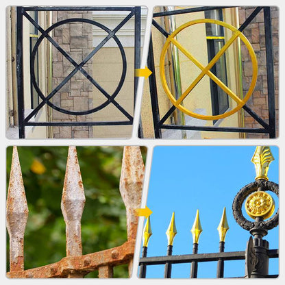 Metallic Paint Gold Water-Based & Weather-Resistant