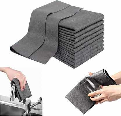 Microfiber Cloths Set Of 10 Highly Absorbent & Streak-Free