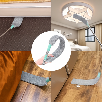 Microfiber Duster Flexible Head Extendable Stainless Steel Handle