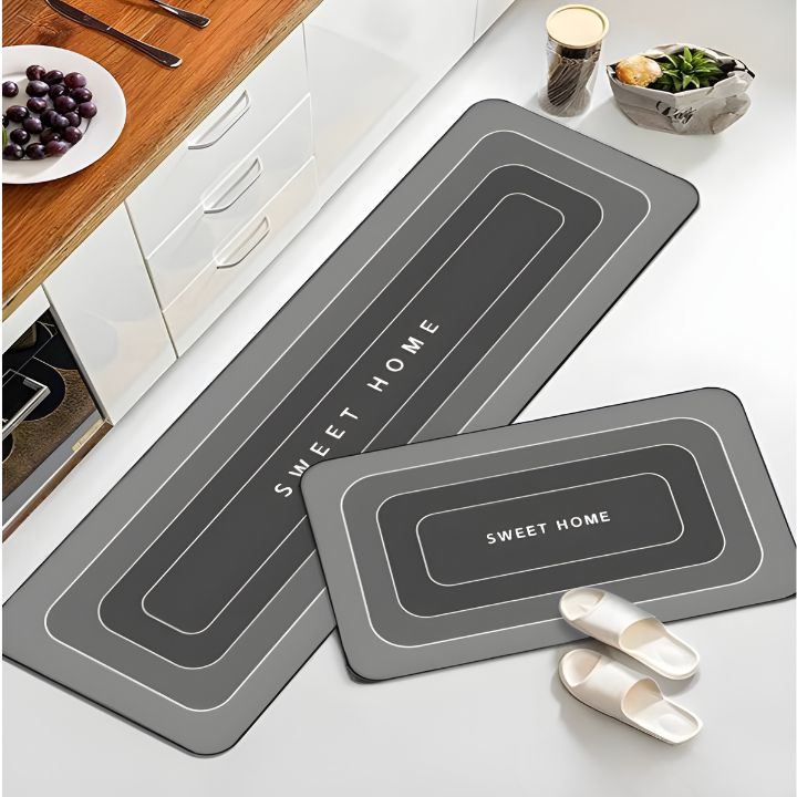 Microfiber Floor Mat Highly Absorbent Non-Slip Backing & Machine Washable