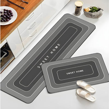 Microfiber Floor Mat Highly Absorbent Non-Slip Backing & Machine Washable