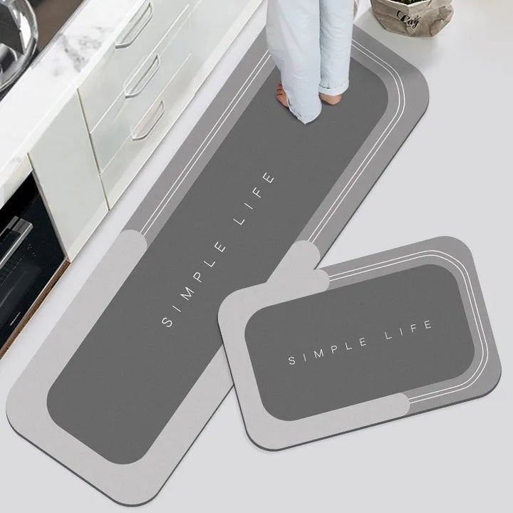 Microfiber Floor Mat Highly Absorbent Non-Slip Backing & Machine Washable