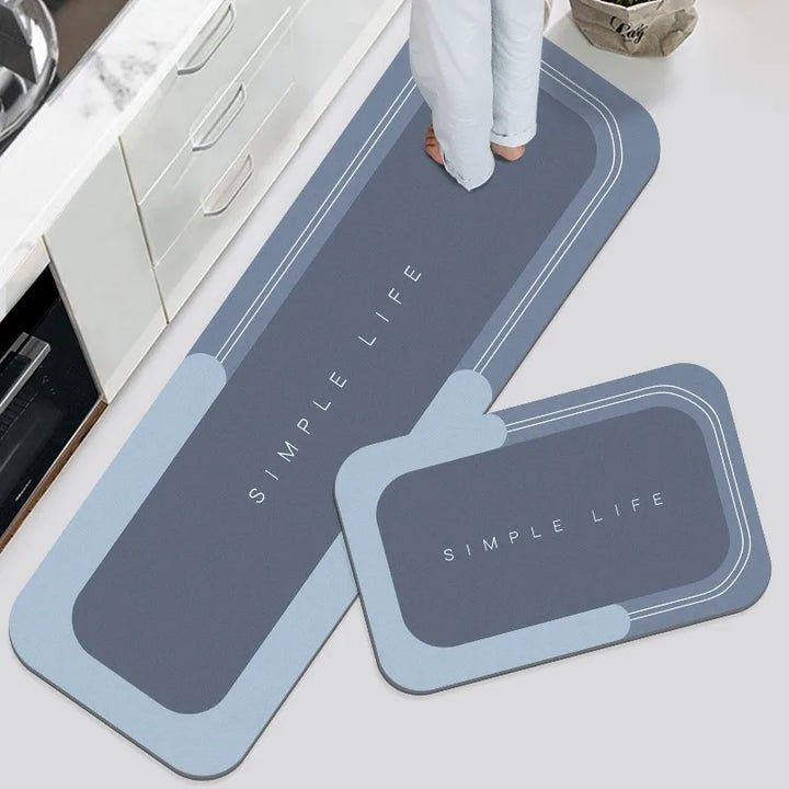 Microfiber Floor Mat Highly Absorbent Non-Slip Backing & Machine Washable