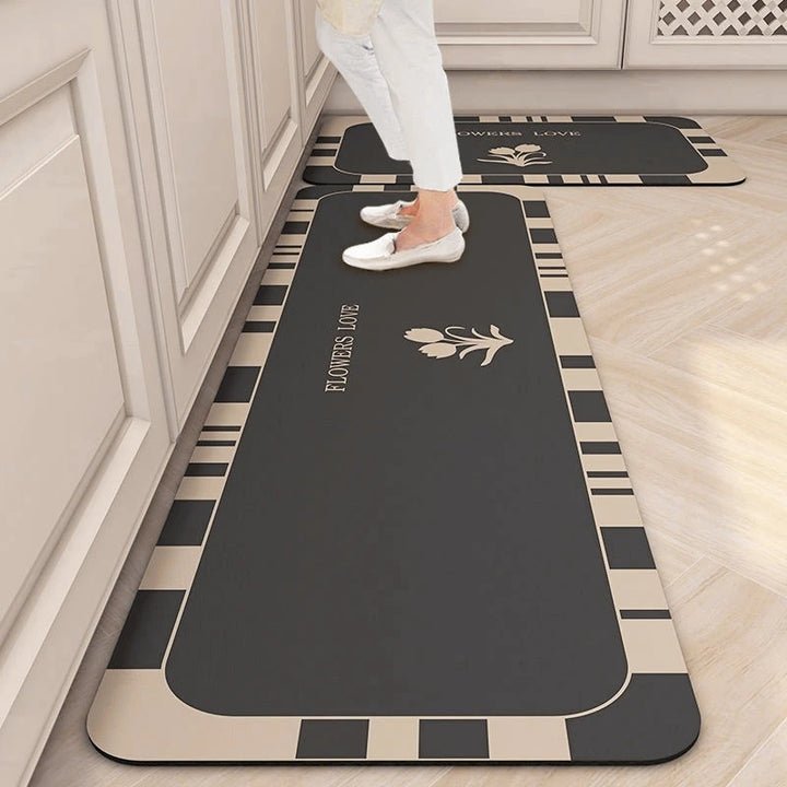 Microfiber Floor Mat Highly Absorbent Non-Slip Backing & Machine Washable