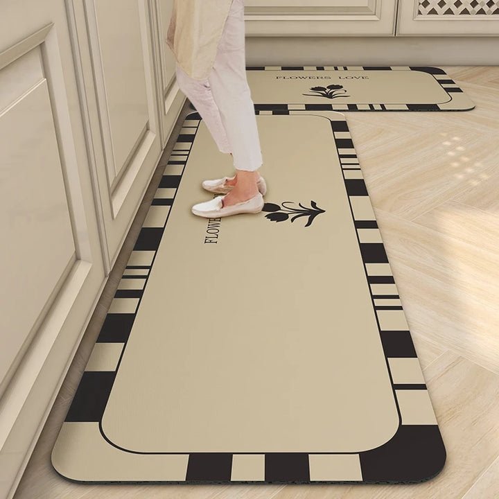 Microfiber Floor Mat Highly Absorbent Non-Slip Backing & Machine Washable