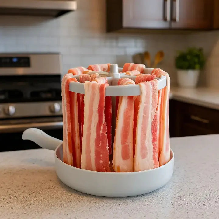 Microwave Bacon Maker Vertical Hanging BPA-Free & Dishwasher-Safe