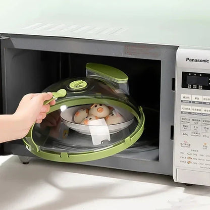 Microwave Cover Steam Vents Reusable & Dishwasher-Safe