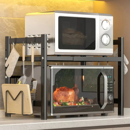 Microwave Shelf Expandable Space-Saving Kitchen Storage