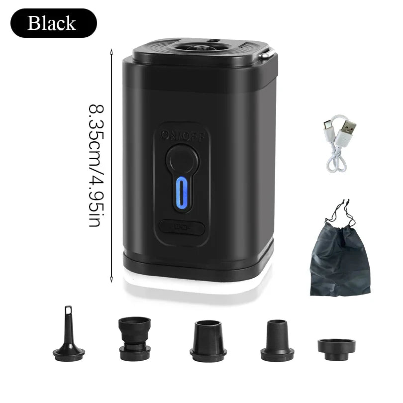 Mini Air Pump Compact USB-C Rechargeable Inflate & Deflate
