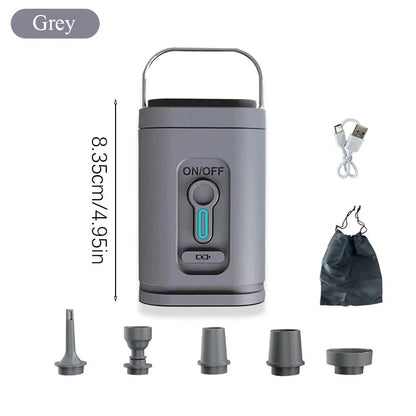 Mini Air Pump Compact USB-C Rechargeable Inflate & Deflate