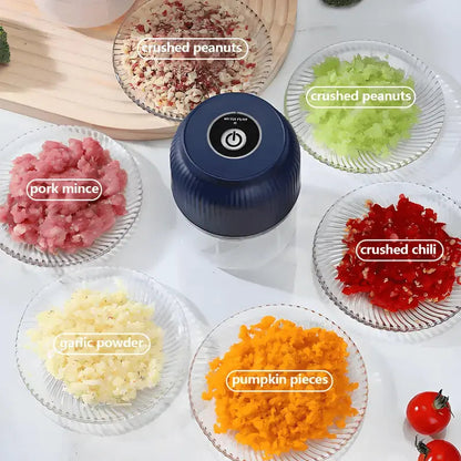 Mini Chopper USB Rechargeable Stainless Steel Blades
