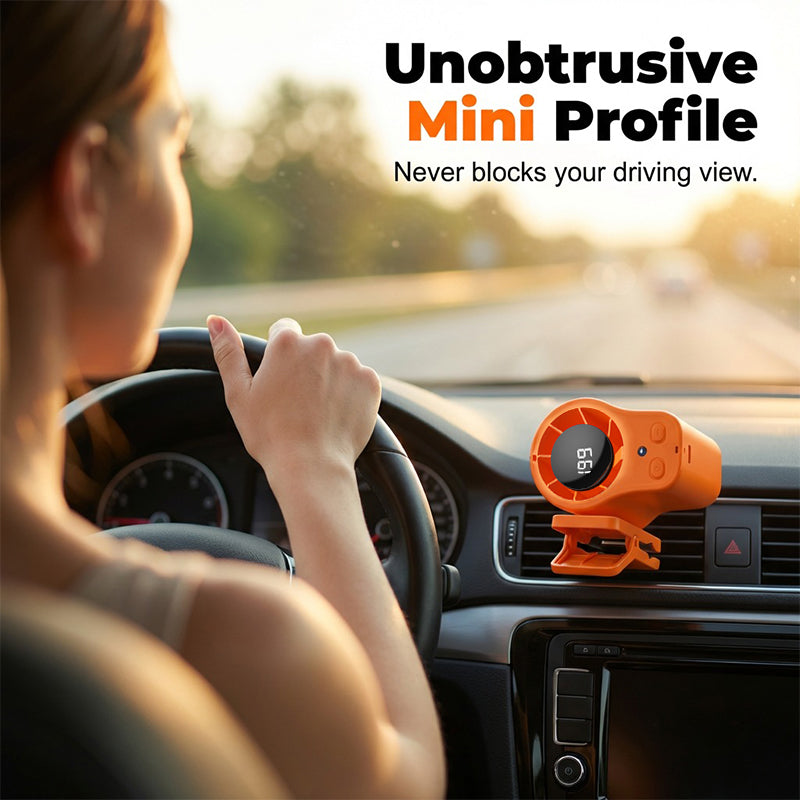 Mini Clip Fan USB-Rechargeable Whisper-Quiet 3-Speed