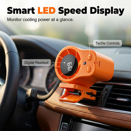 Mini Clip Fan USB-Rechargeable Whisper-Quiet 3-Speed
