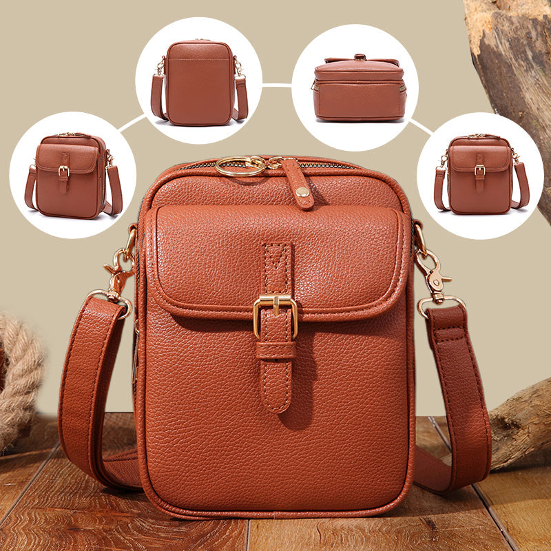 Mini Crossbody Bag RFID Protection 10 Card Slots