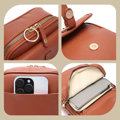 Mini Crossbody Bag RFID Protection 10 Card Slots