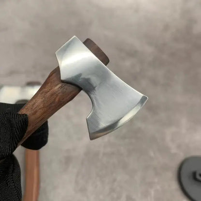 Mini Decorative Axe Polished Metal Head With Stand