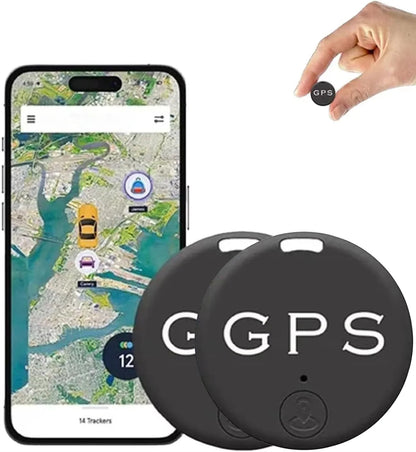 Mini GPS Tracker Coin-Sized & Magnetic 2-Pack