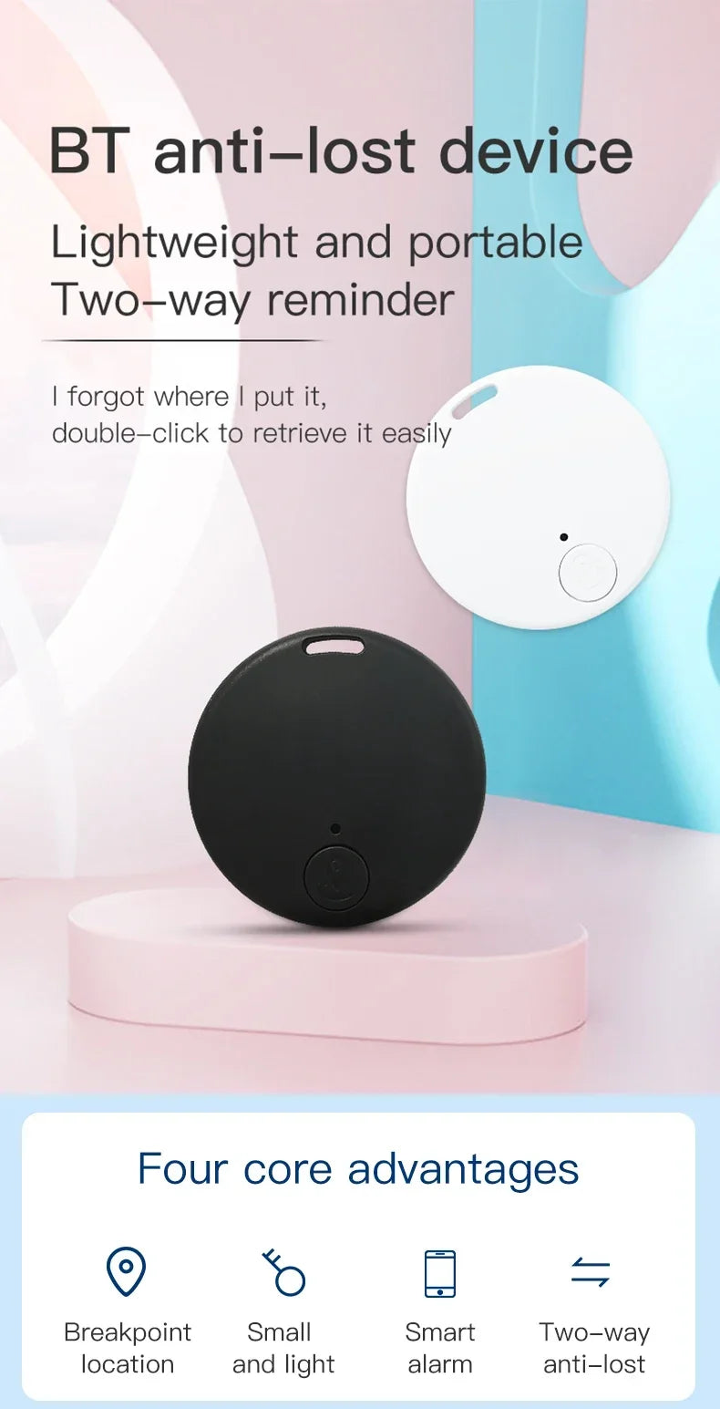 Mini GPS Tracker Coin-Sized & Magnetic 2-Pack