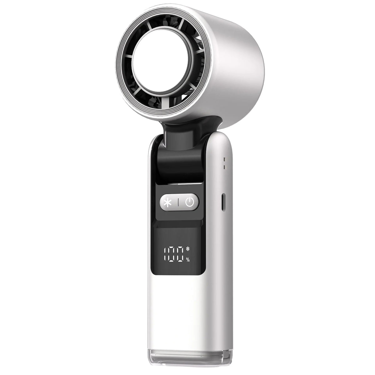 Mini Handheld Fan Foldable 100 Wind Levels Digital Display
