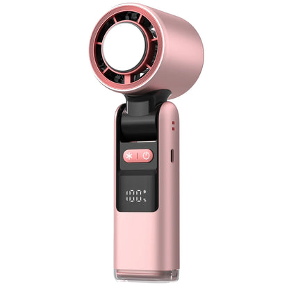 Mini Handheld Fan Foldable 100 Wind Levels Digital Display