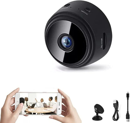 Mini Security Camera 1080p WiFi Magnetic Mount Night Vision
