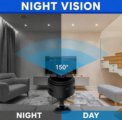 Mini Security Camera Wireless Motion Detection MicroSD Recording