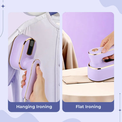Mini Steam Iron Titanium Soleplate 1000W Rapid Steam