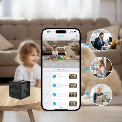 Mini Surveillance Camera 1080P Wi-Fi Battery Powered