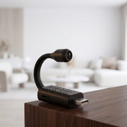Mini Surveillance Camera Swivel Arm Full HD & AI