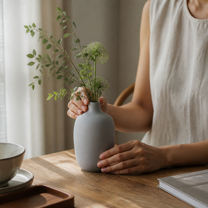 Minimalist Ceramic Vase (13 cm)