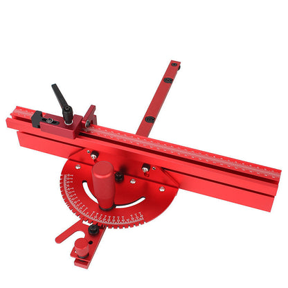 Miter Gauge Anodized Aluminum Non-Slip Rail 0°–60°