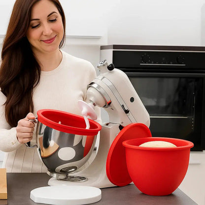 Mixing Bowl Insert Silicone Lid Included Dishwasher-Safe