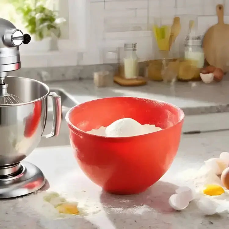 Mixing Bowl Insert Silicone Lid Included Dishwasher-Safe