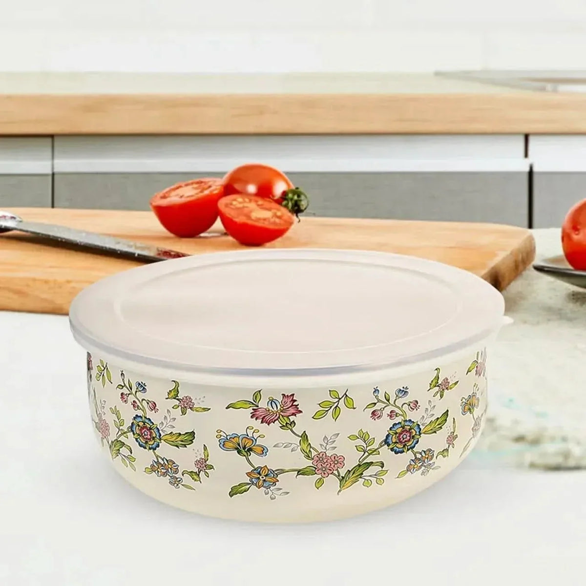 Mixing Bowl Set Enamel Nesting Space-Saving