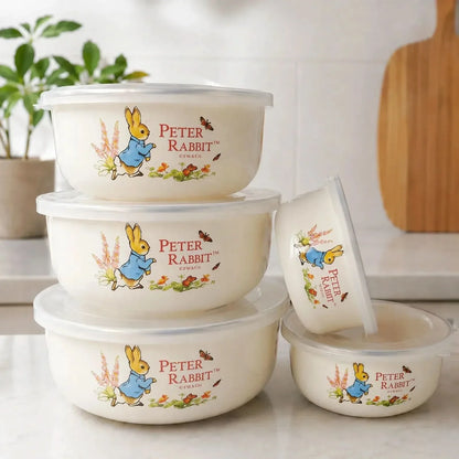 Mixing Bowl Set Enamel Nesting Space-Saving
