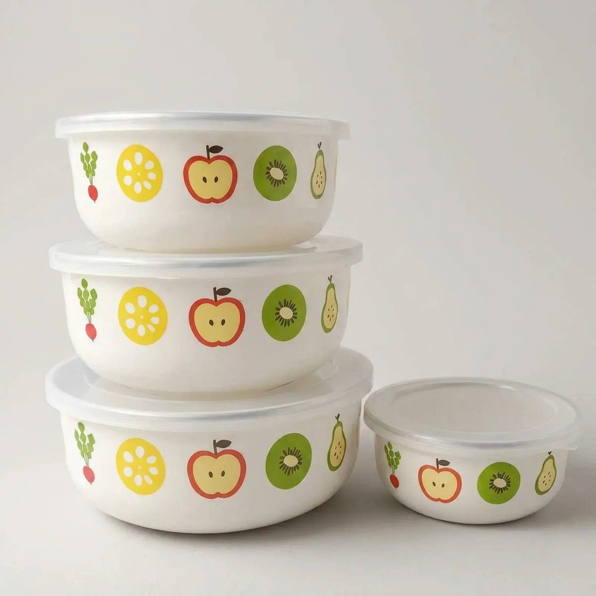 Mixing Bowl Set Enamel Nesting Space-Saving
