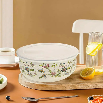 Mixing Bowl Set Enamel Nesting Space-Saving