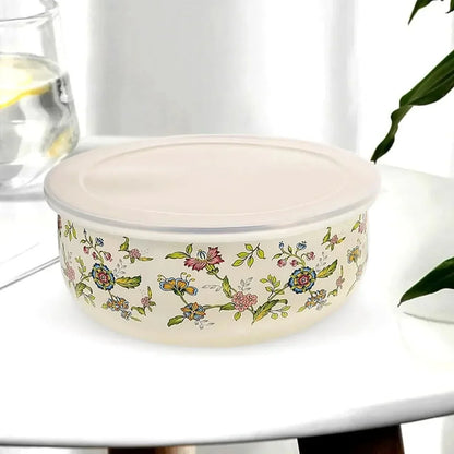 Mixing Bowl Set Enamel Nesting Space-Saving