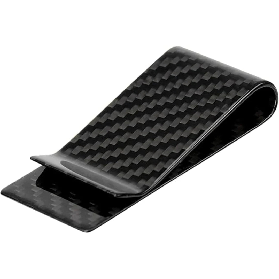 Money Clip Slim Brushed Stainless Steel Set of 2