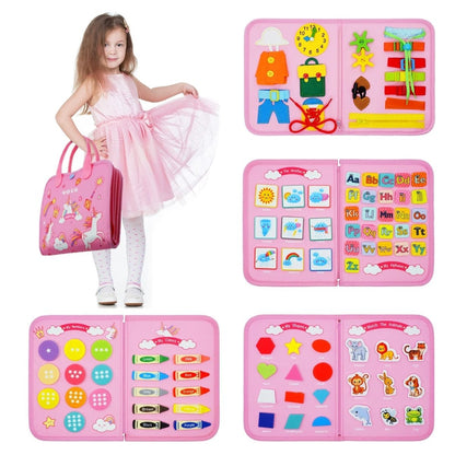 Montessori Sensory Board Wool 15 Activities