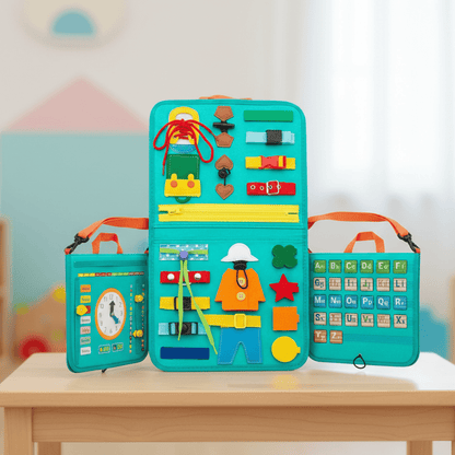 Montessori Sensory Board Wool 15 Activities